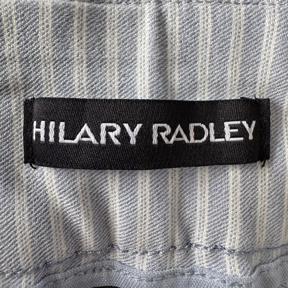 Hilary Radley Women's Nautical Striped Stretchy Pull On Casual 9" Shorts Blue 4 - Picture 4 of 12
